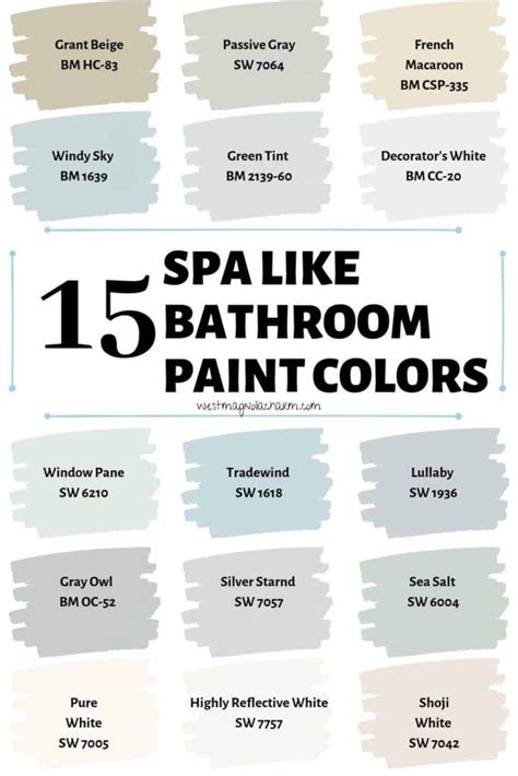 Spa Like Paint Colors For Bathrooms Bathroom Paint Colors Relaxing
