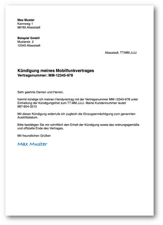 Letzteres könnte nämlich dazu führen, dass kündigungsfristen nicht mehr eingehalten werden können und eine. Kündigungsschreiben: Gratis-Muster, Form, Inhalt, Tipps ...