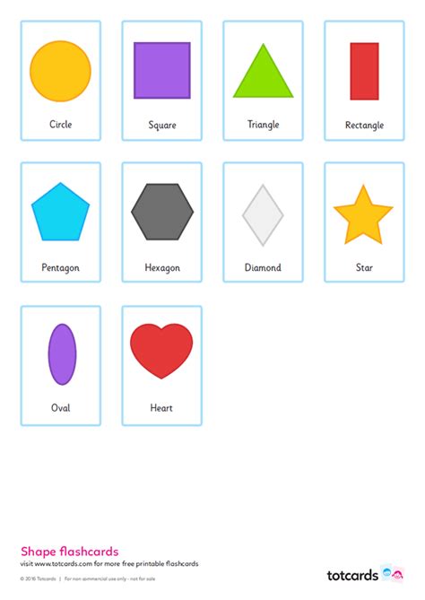 Toys Shapes Printable Flashcards Learning And School Toys And Games Sledp