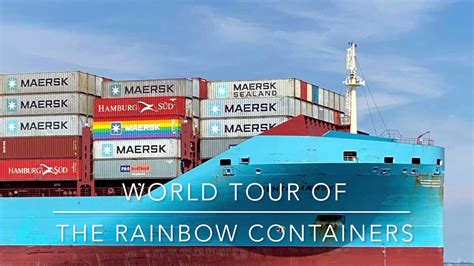 Maersk Rainbow Containers World Tour Youtube