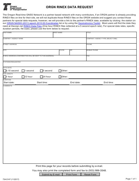 Form 734 5147 Fill Out Sign Online And Download Fillable Pdf Oregon