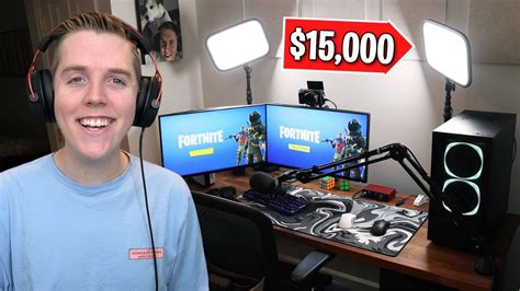 My 15000 Fortnite Gaming Setup 2022 Setup Room Tour Youtube