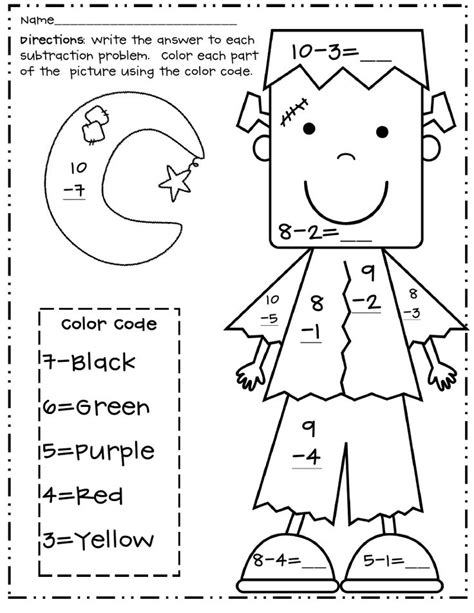 Halloween Worksheets For First Graders Worksheets
