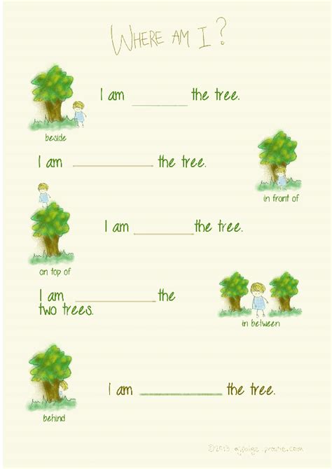 Learn english preposition pictures with example sentences, videos and esl worksheets. Children's Preposition of Place