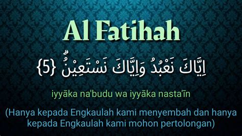 Surat Al Fatihah Tulisan Arab Surat Al Fatihah Ayat Teks Arab Dan