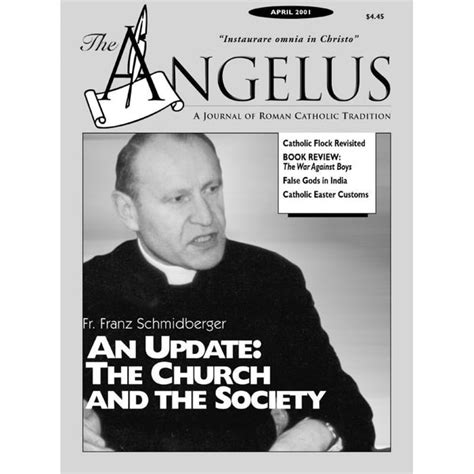 Angelus April 2001 Angelus Press
