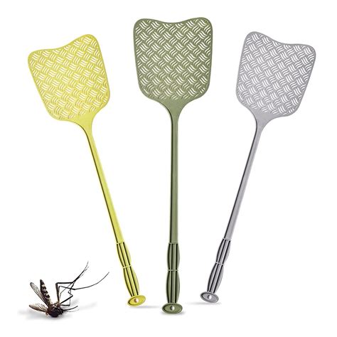 Esafio Lapa Pack Of 3 Fly Swatters Integrated Mosquito Scraper Insect
