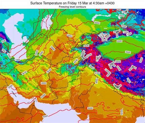 Afghanistan Surface Temperature On Saturday 11 Sep At 1030am Aft