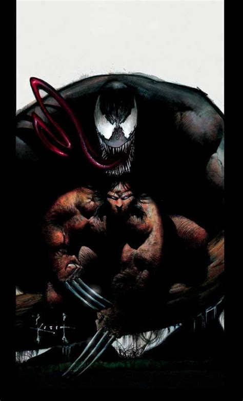 Wolverine And Venom Symbiotes Marvel Comic Illustration Comic Heroes
