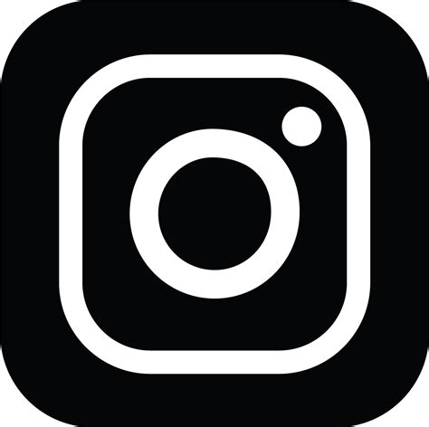 Instagram Logo Black And White Png Images 2023