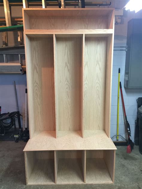 8 X 4 Oak Veneer Locker Cabinet Home Building Tips Wood Lockers