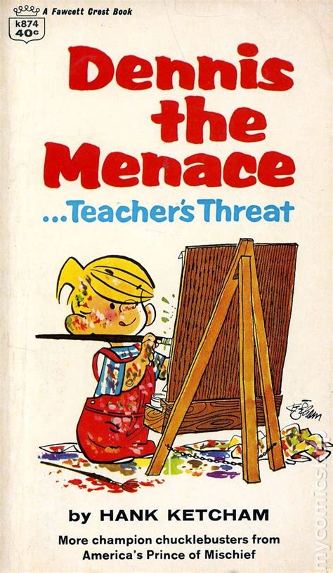 Dennis The Menace Teachers Threat Pb 1960 Fawcett Crest Comic Books