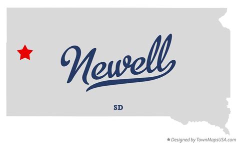 Map Of Newell Sd South Dakota