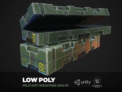 Artstation Military Weapons Crate Pbr Game Ready Model Vr Ar Low