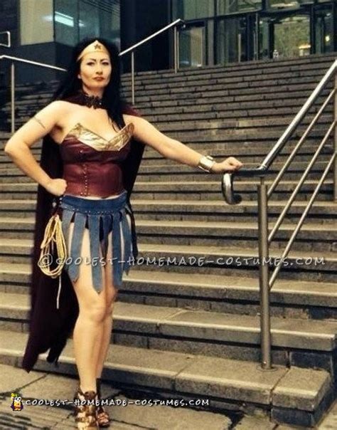 sexy diy wonder woman costume in amazonian warrior style