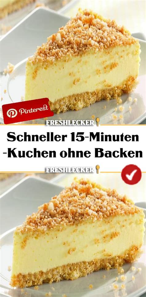 Schneller 15-Minuten-Kuchen ohne Backen - Fresh Lecker