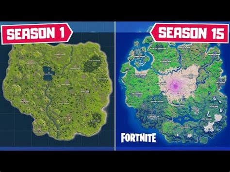 Evolution Of Fortnite Map Season 1 Season 4 Chapter 2 Leaked Mobile Legends