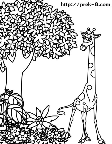 Jungle Animals Coloring Pages Free Coloring Home