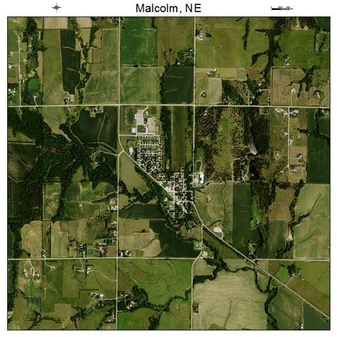 Aerial Photography Map Of Malcolm Ne Nebraska