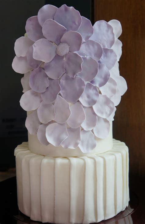 Purple Rose Petal Cake