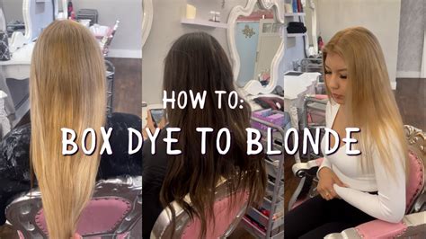 Box Dye To Blonde Get Maximum Lift Youtube