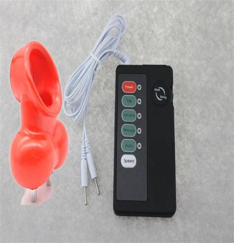 soft scrotum stretcher binding device male electronic pulse scrotal bound penis rings chastity
