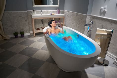 Aquatica Karolina Relax Solid Surface Air Massage Bathtub Fine Matte 298