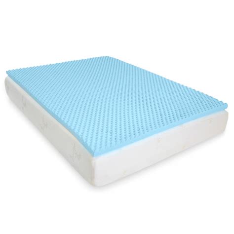 The most common gel mattress topper material is wool. Egg Crate Gel-Infused Memory Foam Mattress Topper - Full ...