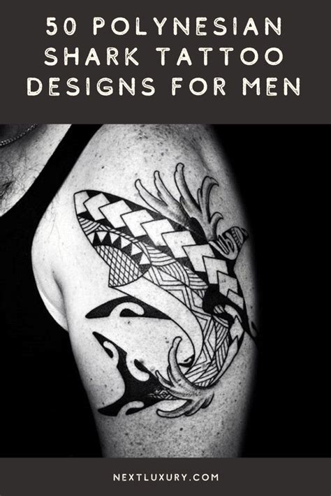 50 Polynesian Shark Tattoo Designs For Men Tribal Ink Ideas Shark