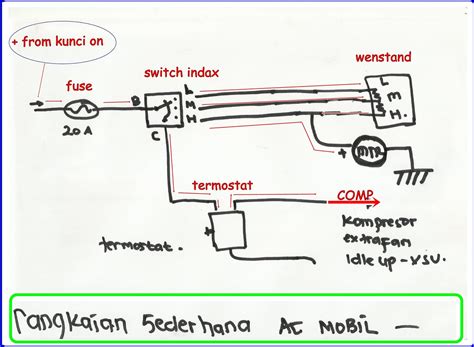 Inspirasi Gambar Instalasi Ac Mobil Skema Listrik