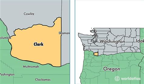 Map Of Clark County Wa Maping Resources
