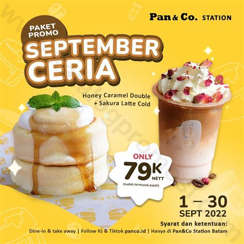 Pan And Co Promo September Ceria Paket Honey Caramel Double Ice