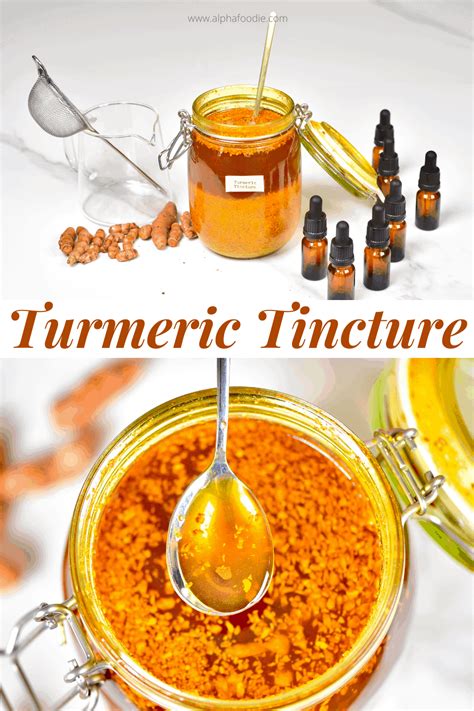 DIY Turmeric Tincture Natures Golden Medicine Recipe Tinctures