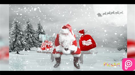 Picsart Santa Claus Merry Christmas Manipulation Picsart Santa In