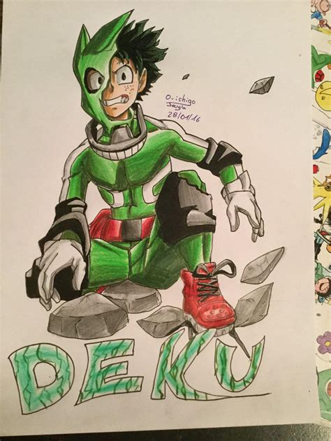 Draw Deku My Hero Academia By 0 Ichigo On Deviantart