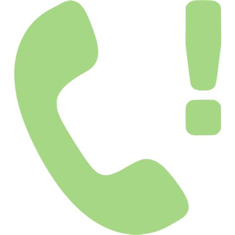 Guacamole Green Missed Call Icon Free Guacamole Green Phone Icons