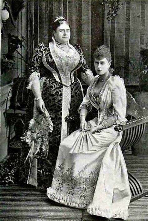 Mary Adelaide Of Cambridge Duchess Of Teck With Her Daughter Mary Of Teck Queen Victoria
