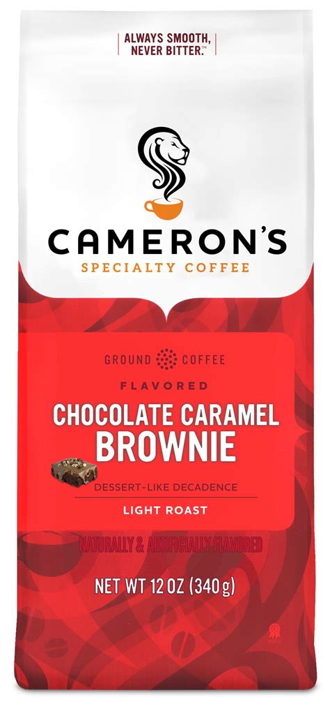 Camerons Coffee Flavored Chocolate Caramel Brownie Ground Coffee Light Roast 12 Oz Walmart