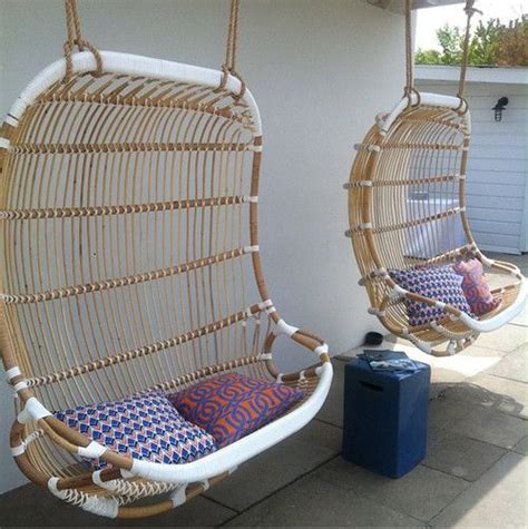 Gorgeous hanging seats from Serena & Lily / Decorgreat | Hanging rattan chair, Hanging rattan ...