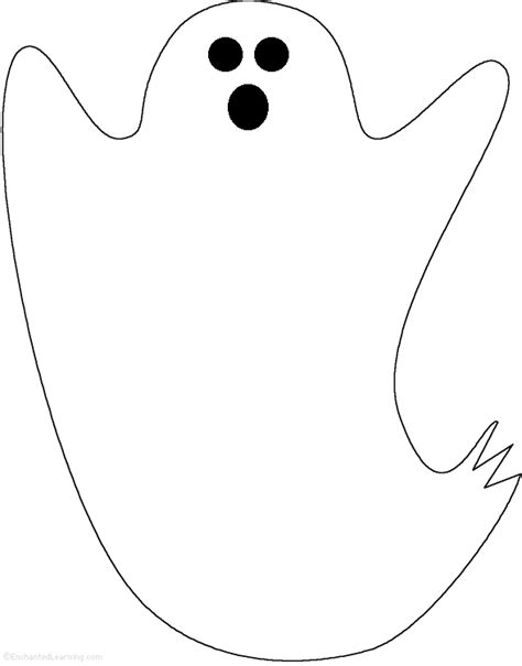 Free Printable Ghost Templates These Templates Are Ideal For Cutting