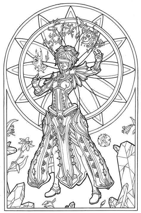 adult fantasy coloring pages blm