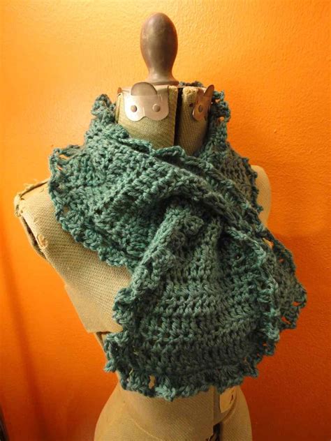 made by becky just enough frills for an ascot one skein crochet crochet scarf scarf crochet