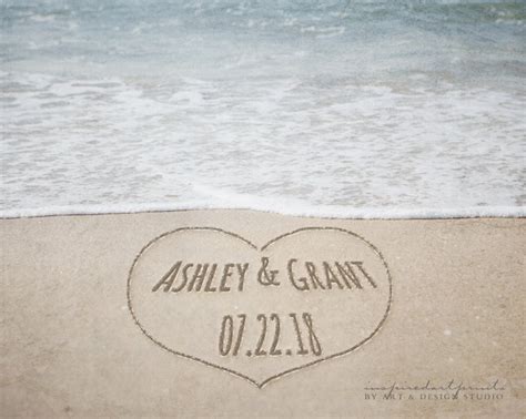 Message In Sand Names In Sand Personalized Photo Beach Etsy