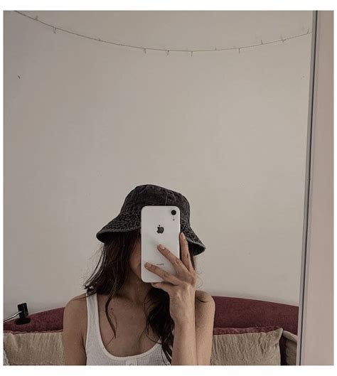 bucket hat 🤠🤠 mirror shot aesthetic girl faceless mirrorshotaestheticgirlfaceless bad girl