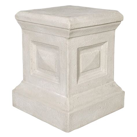 Design Toscano Neoclassical Grand Garden English Plinth Pedestal Stand