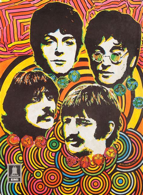 Metal Sign 1968 Beatles Music Store Poster Vintage Look Reproduction