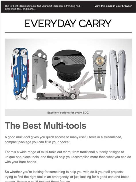 Everyday Carry The Best Edc Multi Tools In 2021 Milled