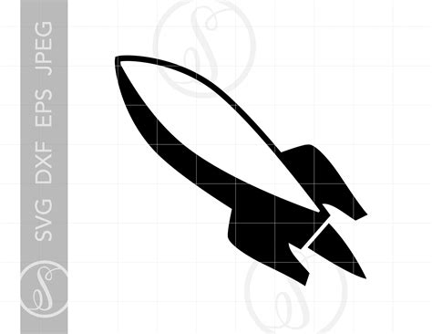 Rocket Svg Rocket Clipart Rocket Cut File For Cricut Etsy