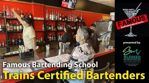 Famous Bartending School Is Training Certified Bartenders Youtube