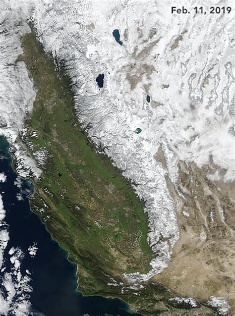 Nasa Releases Satellite Images Of Crazy Sierra Nevada Snowpack Sierra